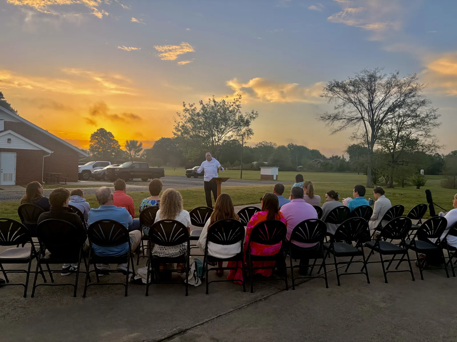 Sunrise service at At The Cross Fellowship.